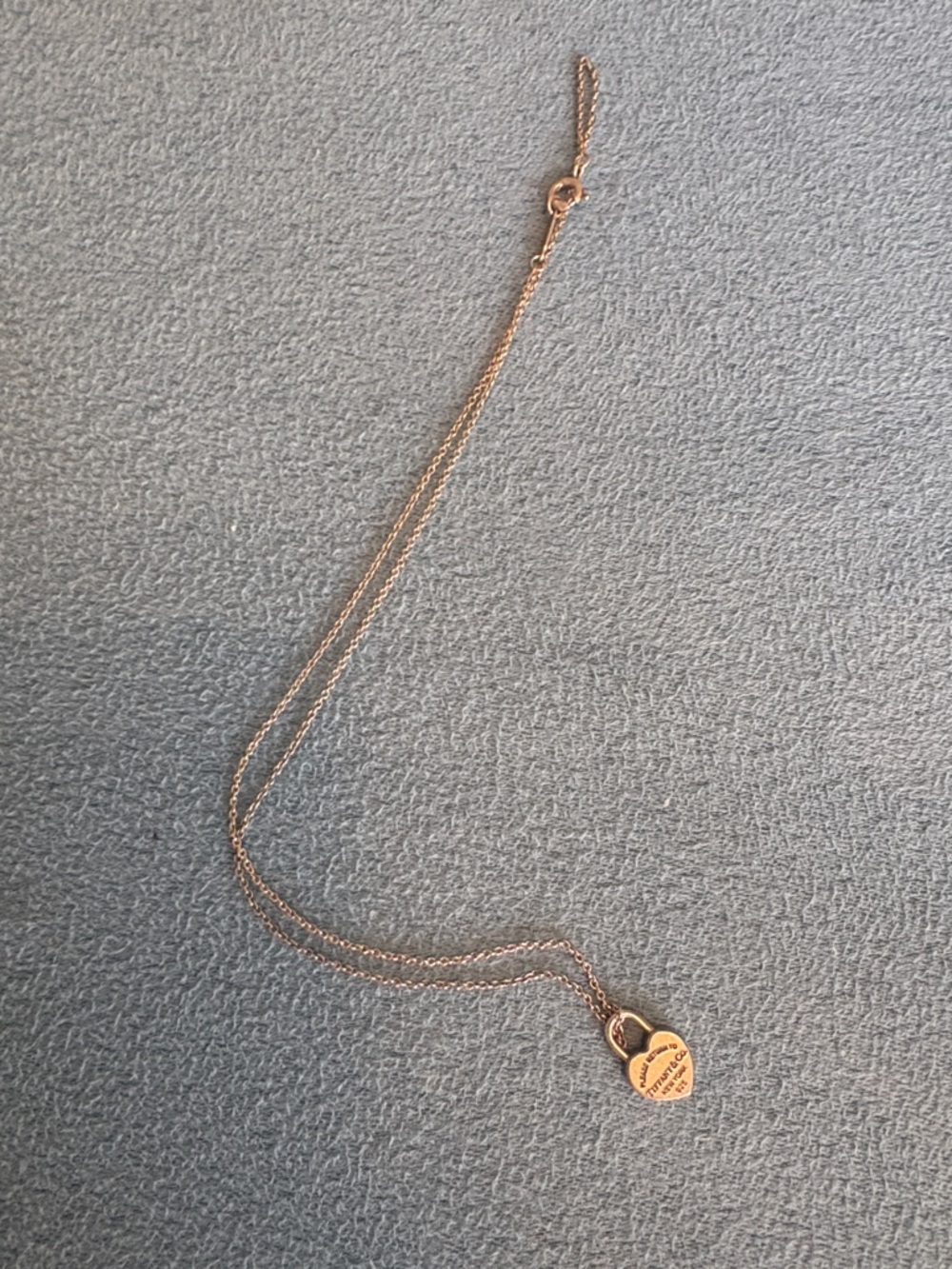 Tiffany & Co. sterling silver Heart Padlock Necklace